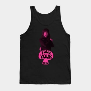 Feed Your Head (Black and Hot Pink) Tank Top